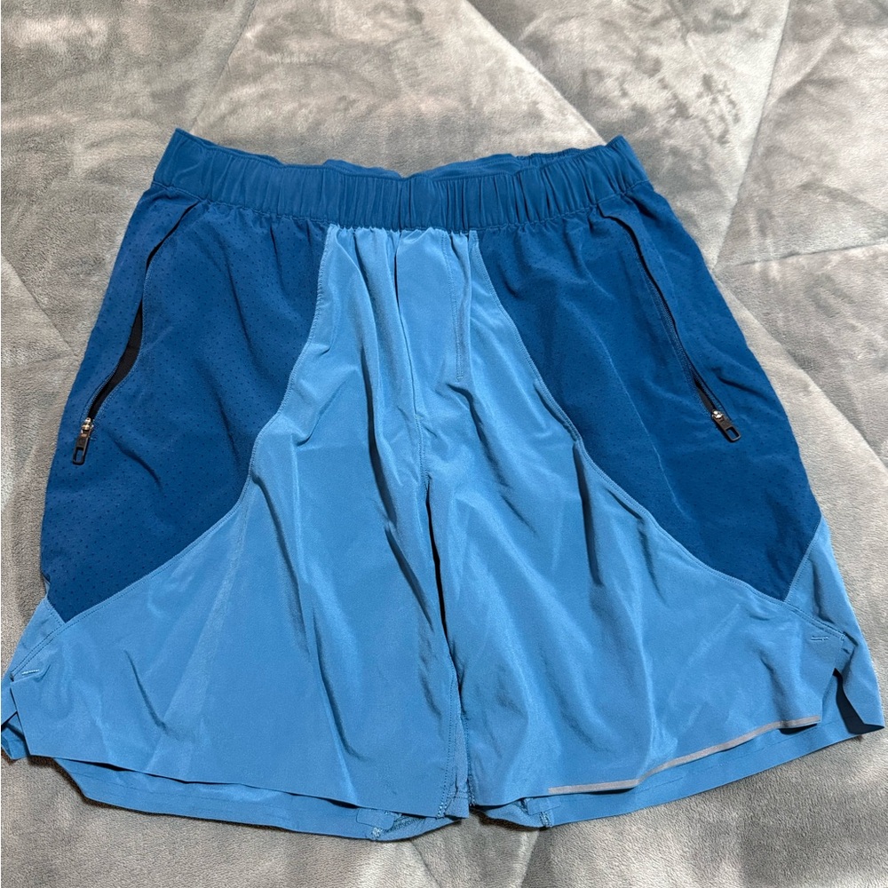 Lululemon Athletica Two-Tone Blue Athletic Shorts